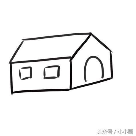 塘蓮口岸 房子 畫法